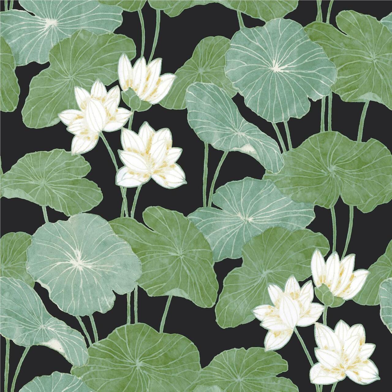 RoomMates Lily Pad Peel & Stick Wallpaper